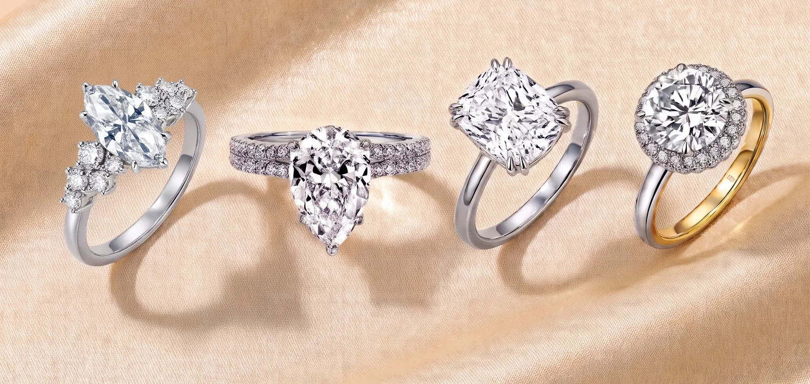 RAUSCHMAYER engagement rings in rose gold, yellow gold and platinum