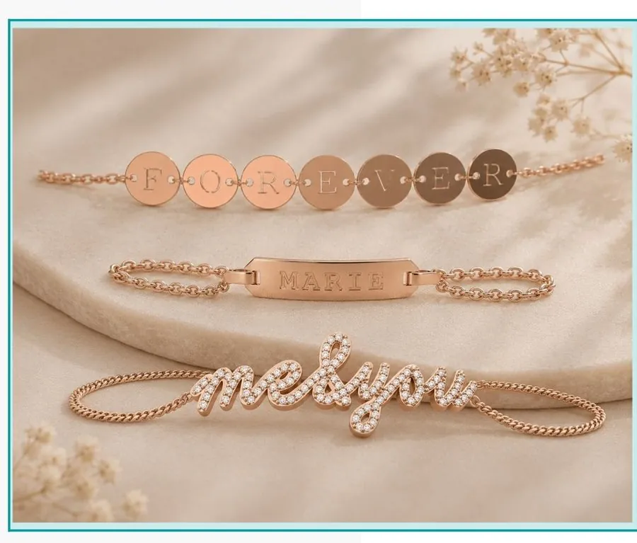 Custom personalized name jewelry from the RAUSCHMAYER US Design Studio, Red Bank