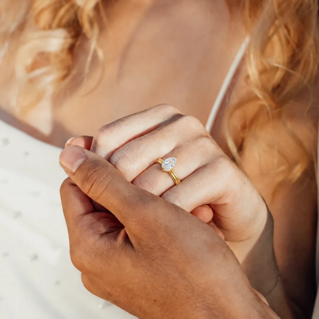 RAUSCHMAYER solitaire engagement ring in yellow gold